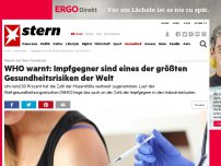 Bild zum Artikel: Masern auf dem Vormarsch: WHO warnt: Impfgegner sind eines der größten Gesundheitsrisiken der Welt