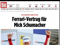 Bild zum Artikel: Motorsport-Sensation! - Mick Schumacher testet im Ferrari