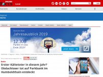 Bild zum Artikel: Berlin - Erster Kältetoter in diesem Jahr?: Obdachloser liegt tot auf Parkbank im Humboldthain