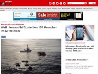 Bild zum Artikel: Bootsunglücke mit Migranten - Weil niemand hilft, sterben 170 Menschen im Mittelmeer
