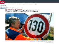 Bild zum Artikel: Nur noch 130 auf der Autobahn?: SPD-Vize Stegner zieht Tempolimit in Erwägung
