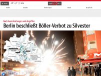 Bild zum Artikel: Berlin beschließt Böller-Verbot zu Silvester