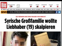 Bild zum Artikel: 11 Männer, 2 Frauen angeklagt - Syrische Großfamilie wollte Liebhaber skalpieren