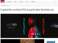 Bild zum Artikel: Capital Bra verlässt EGJ & packt über Bushido aus