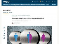 Bild zum Artikel: Hannover schafft den Lehrer und den Wähler ab