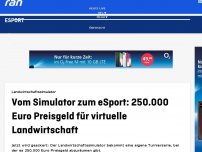 Bild zum Artikel: 250.000 Euro Preisgeld: Landwirtschaftssimulator bekommt Turnierserie