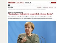 Bild zum Artikel: Merkel über Ostdeutschland: 'Das Land war vielleicht nie so versöhnt, wie man dachte'