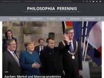 Bild zum Artikel: Aachen: Merkel und Macron gnadenlos ausgepfiffen