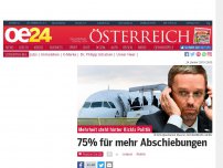 Bild zum Artikel: 75% für mehr Abschiebungen