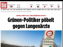Bild zum Artikel: Diesel-Streit auf „Reichsbürger-Niveau“ - Grünen-Politiker pöbelt gegen Lungenärzte
