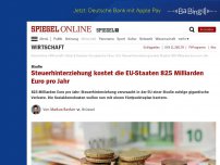 Bild zum Artikel: Studie: Steuerhinterziehung kostet die EU-Staaten 825 Milliarden Euro pro Jahr