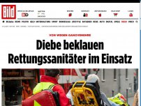 Bild zum Artikel: Von wegen Ganovenehre - Diebe beklauen Rettungssanitäter im Einsatz