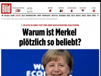 Bild zum Artikel: Platz 1 der Top 10 für die Kanzlerin - Warum ist Merkel plötzlich so beliebt?