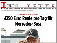 Bild zum Artikel: Dieter Zetsche (65) hört auf - 4250 Euro Rente für Mercedes-Boss – pro Tag!