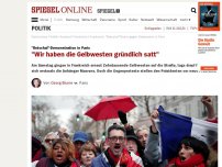 Bild zum Artikel: 'Rot-Schal'-Demonstration in Paris: 'Wir haben die Gelbwesten gründlich satt'