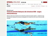 Bild zum Artikel: Behindertensport: Verband entzieht Malaysia die Schwimm-WM - wegen Antisemitismus