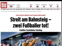 Bild zum Artikel: Auf Gleise geschubst - Streit am Bahnsteig – zwei Fußballer tot!