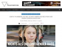 Bild zum Artikel: Greta Thunberg: So viel Schiss haben die Rechten vor einem jungen Mädchen