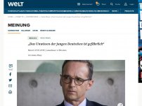 Bild zum Artikel: „Das Unwissen der jungen Deutschen ist gefährlich“