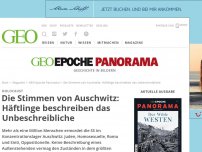 Bild zum Artikel: Die Stimmen von Auschwitz: Häftlinge beschreiben das Unbeschreibliche