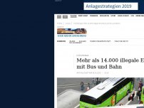 Bild zum Artikel: Flüchtlinge: Mehr als 14.000 illegale Einreisen mit Bus und Bahn