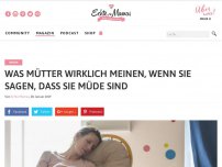 Bild zum Artikel: Was Mütter wirklich meinen, wenn sie sagen, dass sie müde sind