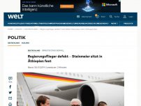 Bild zum Artikel: Regierungsflieger defekt – Steinmeier sitzt in Äthiopien fest