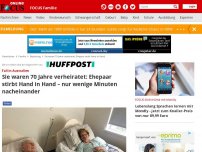 Bild zum Artikel: Panorama - Tod: Ehepaar stirbt Hand in Hand – nur wenige Minuten nacheinander