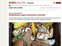 Bild zum Artikel: Essen aus Supermarktmüll: Studentinnen wegen Containerns verurteilt