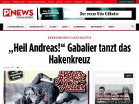 Bild zum Artikel: Lederhosen-Nazi-Rapp!! „Heil Andreas!“ Gabalier tanzt das Hakenkreuz