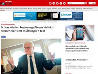 Bild zum Artikel: Druckluftproblem - Schon wieder Regierungsflieger defekt! Steinmeier sitzt in Äthiopien fest