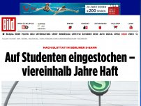 Bild zum Artikel: Bluttat in Berliner S-Bahn - Studenten niedergestochen – viereinhalb Jahre Haft