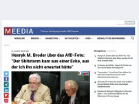 Bild zum Artikel: Henryk M. Broder über das AfD-Foto: “Der Shitstorm kam aus einer Ecke, aus der ich ihn nicht erwartet hätte”