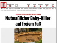 Bild zum Artikel: Senna (2 Mon) aus Fenster geworfen - Baby-Killer auf freiem Fuß