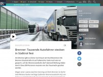 Bild zum Artikel: Lawinenabgang: Brennerautobahn in Südtirol komplett gesperrt