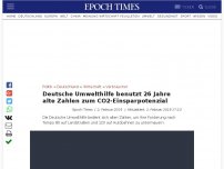 Bild zum Artikel: Deutsche Umwelthilfe benutzt 26 Jahre alte Zahlen zum CO2-Einsparpotenzial