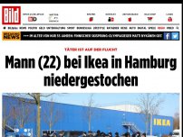 Bild zum Artikel: Täter ist auf der Flucht - Mann (22) bei Ikea in Hamburg niedergestochen