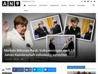Bild zum Artikel: Merkels Billionen-Raub: Die teuerste Kanzlerschaft der Nachkriegszeit hat Deutschland finanziell ruiniert