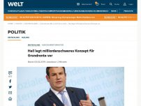 Bild zum Artikel: Heil legt milliardenschweres Konzept für Grundrente vor