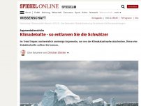 Bild zum Artikel: Argumentationstricks: Klimadebatte - so entlarven Sie die Schwätzer