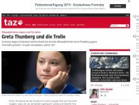 Bild zum Artikel: Klimaaktivistin reagiert auf Gerüchte: Greta Thunberg und die Trolle