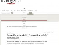Bild zum Artikel: Islam-Experte sieht eine „Generation Allah“ in Deutschland aufwachsen