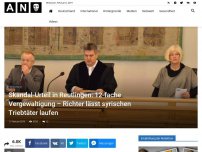 Bild zum Artikel: Skandal-Urteil in Reutlingen: 12-fache Vergewaltigung – Richter lässt syrischen Triebtäter laufen