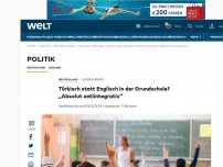 Bild zum Artikel: Türkisch statt Englisch in der Grundschule? „Absolut antiintegrativ“