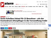 Bild zum Artikel: Altenheime: Sechs Scheiben Salami für 22 Bewohner - wie der Kostendruck Altenpfleger in die Verzweiflung treibt