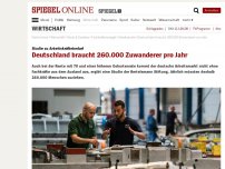 Bild zum Artikel: Studie zu Arbeitskräftebedarf: Deutschland braucht 260.000 Zuwanderer pro Jahr
