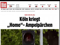 Bild zum Artikel: Zum CSD im Juli - Köln kriegt gleichgeschlechtliche Ampelpärchen