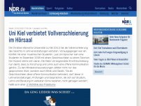 Bild zum Artikel: Uni Kiel verbietet Vollverschleierung im Hörsaal