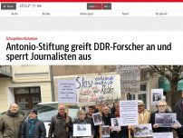 Bild zum Artikel: Antonio-Stiftung greift DDR-Forscher an und sperrt Journalisten aus
