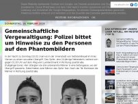 Bild zum Artikel: Gemeinschaftliche Vergewaltigung: Polizei bittet um Hinweise zu den Personen auf den Phantombildern